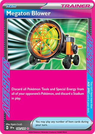 RAW Cards - Megaton Blower (SSP182) - NM | Pokemon Surging Sparks