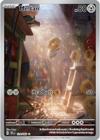 RAW Cards - Meltan (TEF179) - NM | Pokemon Temporal Forces