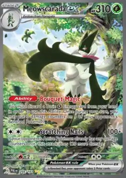 RAW Cards - Meowscarada ex (PAL256) - NM | Pokemon Paldea Evolved