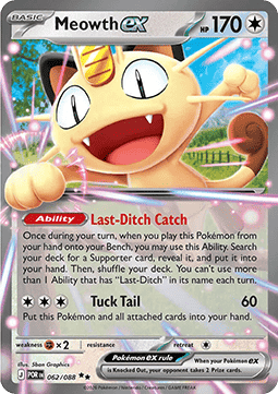 Pokemon MEGA: Perfect Order - Meowth ex (POR 062) - NM | Pokemon MEGA: Perfect Order