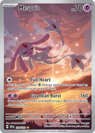 RAW Cards - Mesprit (SSP204) - NM | Pokemon Surging Sparks