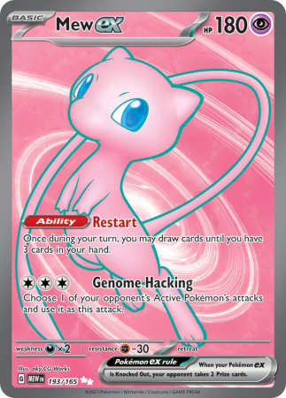 RAW Cards - Mew ex (MEW193) - NM | Pokemon 151