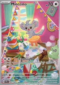RAW Cards - Minccino (TEF182) - NM | Pokemon Temporal Forces