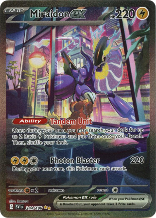 RAW Cards - Miraidon ex (SVI244) - NM | Pokemon Scarlet & Violet Base Set