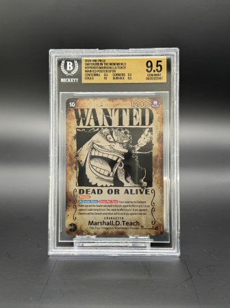 BGS Cards - WANTED Marshall.D.Teach (OP09-093) (V.3) - Graded BGS 9.5 [GEM MINT] | One Piece: Emperors in the New World