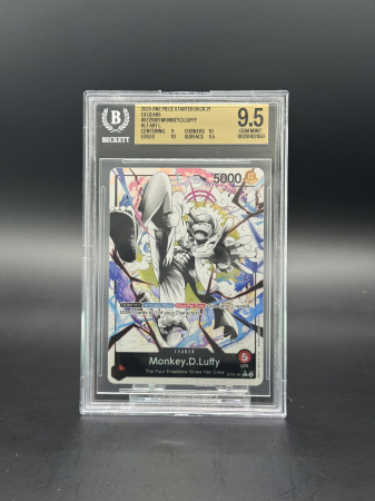 GRADED Cards - Monkey.D.Luffy (ST21-001) (V.2) - Graded BGS 9.5 [GEM MINT] | One Piece: Starter Deck: EX Gear 5