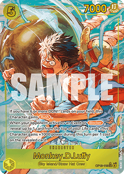 RAW Cards - Monkey.D.Luffy (OP15-119) (V.2) - NM | One Piece TCG: Adventure on Kami's Island