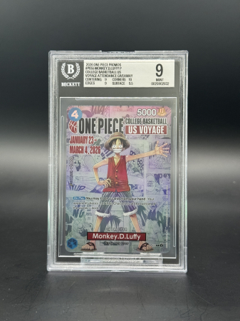 GRADED Cards - Monkey.D.Luffy (P-055) (V.3) - Graded BGS 9 [MINT] | One Piece: Promos