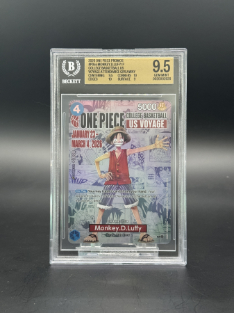 GRADED Cards - Monkey.D.Luffy (P-055) (V.3) - Graded BGS 9.5 [GEM MINT] | One Piece: Promos