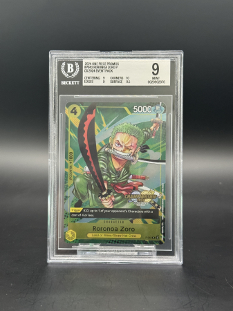 GRADED Cards - Roronoa Zoro (P-042) (V.1) - Graded BGS 9 [MINT] | One Piece: Promos