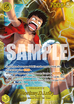 RAW Cards - Monkey.D.Luffy (OP15-119) (V.1) - NM | One Piece TCG: Adventure on Kami's Island