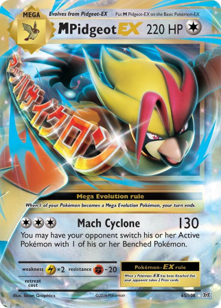 Pokemon XY: Evolutions - MPidgeot EX (EVO 65) - NM | Pokemon Evolutions
