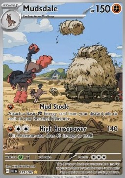 RAW Cards - Mudsdale (TEF175) - NM | Pokemon Temporal Forces