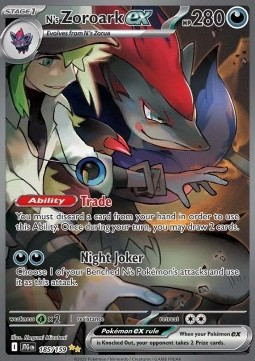 RAW Cards - N's Zoroark ex (JTG185) - NM | Pokemon Journey Together