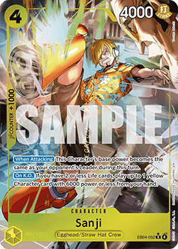 RAW Cards - Sanji (EB04-052) (V.2) - NM | One Piece TCG: Adventure on Kami's Island