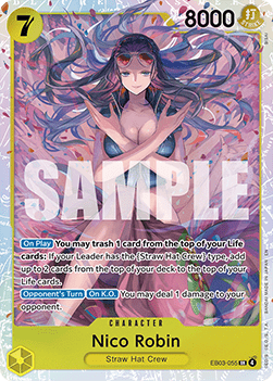 RAW Cards - Nico Robin (EB03-055) (V.1) - NM | One Piece TCG: Heroines Edition