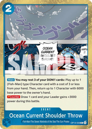 Cartonase - Ocean Current Shoulder Throw (OP14-058) - NM | One Piece The Azure Sea's Seven