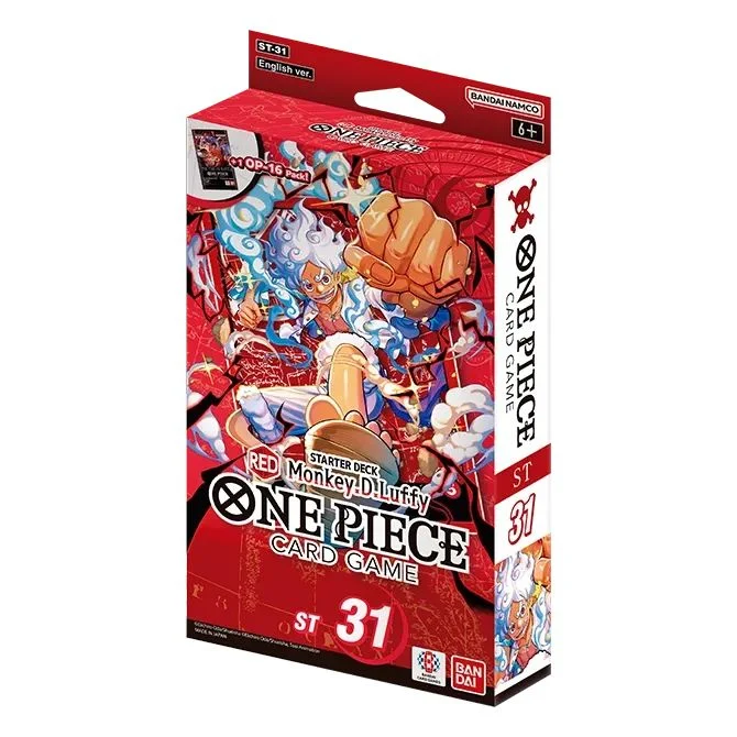 One Piece TCG - One Piece Starter Deck Display ST-31 [Red Monkey.D.Luffy]