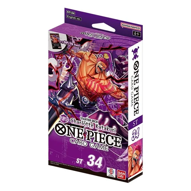 Sealed Products - One Piece Starter Deck Display ST-34 [Purple Charlotte Katakuri]