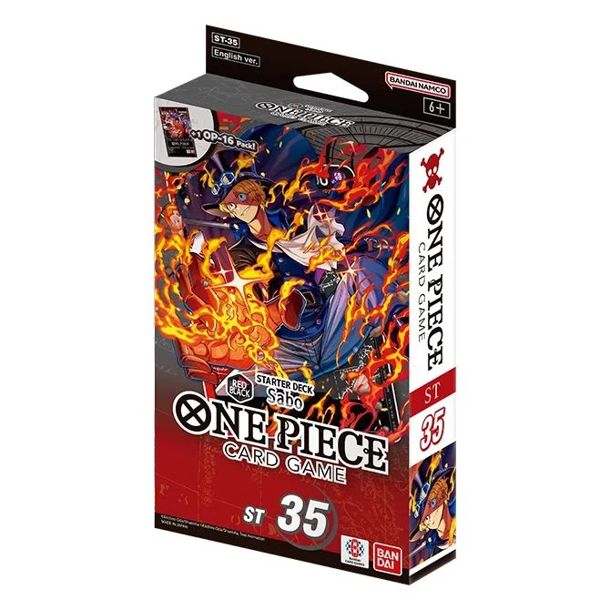 Sealed Products - One Piece Starter Deck Display ST-35 [Red-Black Sabo]