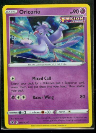 RAW Cards - Oricorio (SWSH210) - NM | Pokemon SWSH Black Star Promos