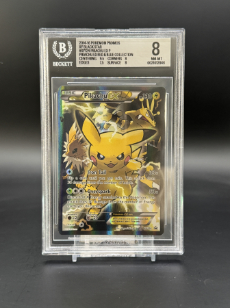 GRADED Cards - Pikachu EX (XYPR 124) - Graded BGS 8 [NM-MT] | Pokemon XY: Black Star Promos