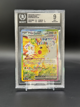 GRADED Cards - Pikachu ex (SSP238) - Graded BGS 9 [MINT] | Pokemon Surging Sparks