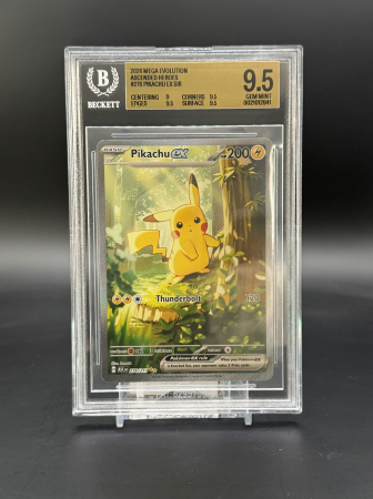 Cartonase - Pikachu ex (ASC 276) - Graded BGS 9.5 [GEM MINT] | Pokemon MEGA: Ascended Heroes