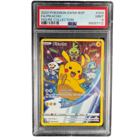 PSA Cards - Pikachu (SWSH020) - Graded PSA 9 [MINT] | Pokemon SWSH Black Star Promos