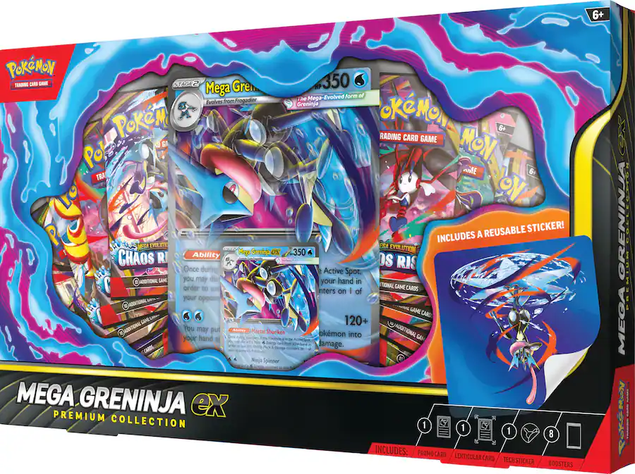 Precomanda Pokemon TCG: Mega Greninja ex Premium Collection Box [2]