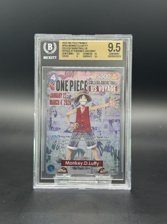 GRADED Cards - Monkey.D.Luffy (P-055) (V.3) - Graded BGS 9.5 [GEM MINT] | One Piece: Promos