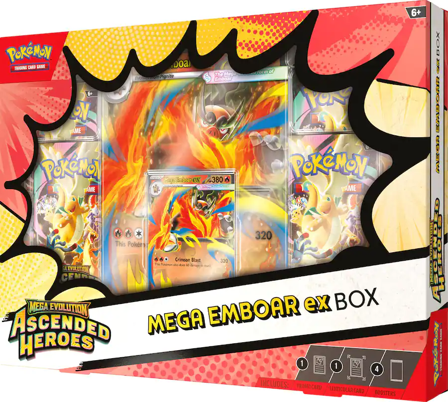 Precomanda Pokémon TCG: Ascended Heroes Mega Emboar ex Box [1]