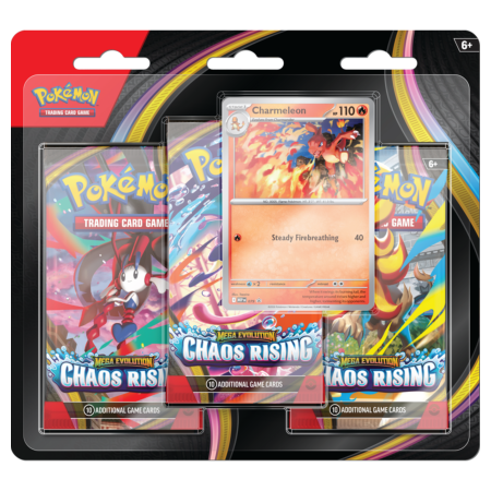 Pokemon TCG - Pokémon TCG: Chaos Rising 3 Pack Blister