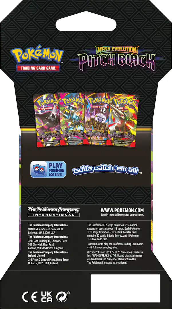 Pokémon TCG: Pitch Black Sleeved Booster Pack [1]
