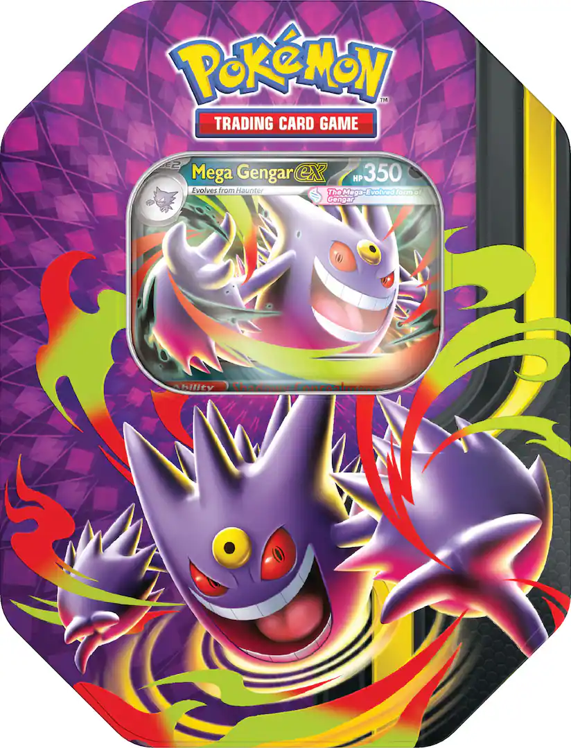 Tins & Mini-Tins - Preorder Pokemon TCG: Mega Moonlit Tin [Mega Gengar ex]