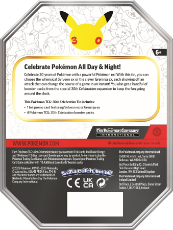 Precomanda Pokemon TCG: 30th Celebration Tin [2]