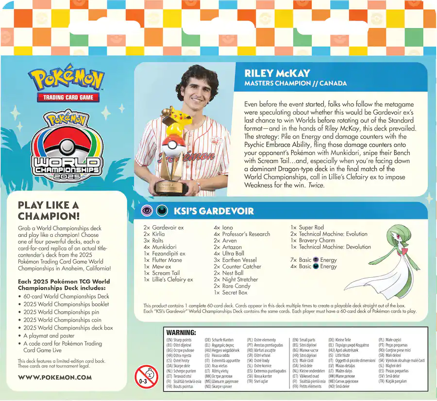 Preorder Pokémon TCG: World Championship Deck 2025 - Gardevoir [2]