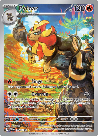 RAW Cards - Pyroar (PAL200) - NM | Pokemon Paldean Evolved
