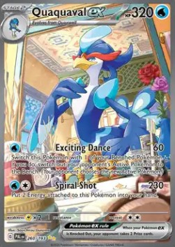 RAW Cards - Quaquaval ex (PAL260) - NM | Pokemon Paldea Evolved