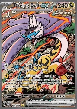 RAW Cards - Raging Bolt ex (PRE166) - NM | Pokemon Prismatic Evolutions