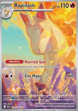 RAW Cards - Rapidash (DRI189) - NM | Pokemon Destined Rivals