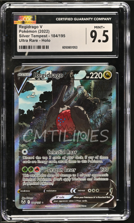 CGC Cards - Regidrago V (SIT 184) | Graded CGC 9.5 [MINT+] - Pokemon Silver Tempest