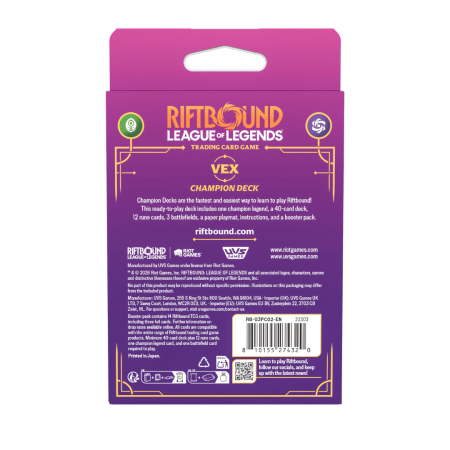 Riftbound: League of Legends TCG Unleashed Champion Deck: Vex [3]