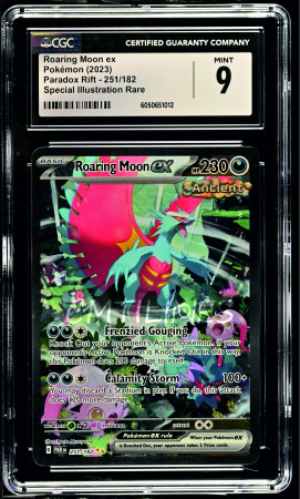 GRADED Cards - Roaring Moon ex (PAR 251) | Graded CGC 9 [MINT] - Pokemon Paradox Rift