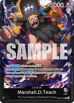 RAW Cards - Marshall.D.Teach (OP09-081) - NM | One Piece TCG:  Starter Deck Black Marshall.D.Teach