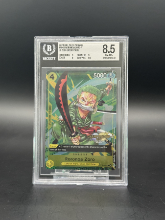 GRADED Cards - Roronoa Zoro (P-042) (V.1) - Graded BGS 8.5 [NM-MT+] | One Piece: Promos