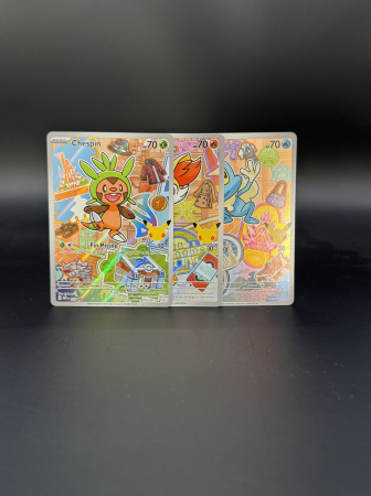 Pokemon MEGA: Promos - Set 3x Pokemon TCG Cards - MEP058 + MEP059 + MEP060 | GEN 6 Starters