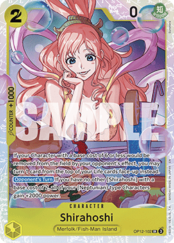 RAW Cards - Shirahoshi (OP12-102) (V.1) - NM | One Piece Legacy of the Master