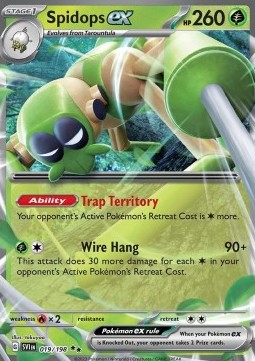 RAW Cards - Spidops ex (SVI019) - NM | Pokemon Scarlet & Violet Base Set