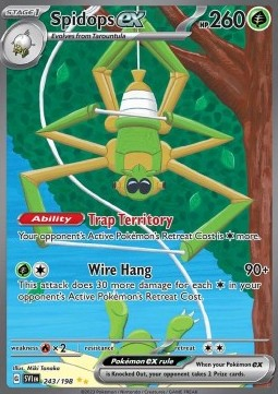 RAW Cards - Spidops ex (SVI243) - NM | Pokemon Scarlet & Violet Base Set